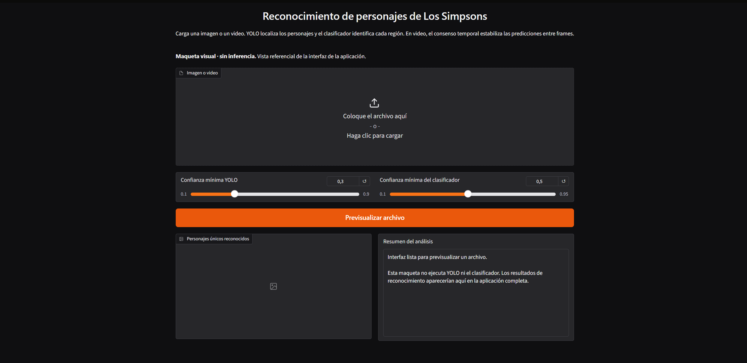 Gráficos de entrenamiento y validación del clasificador de personajes de Los Simpsons